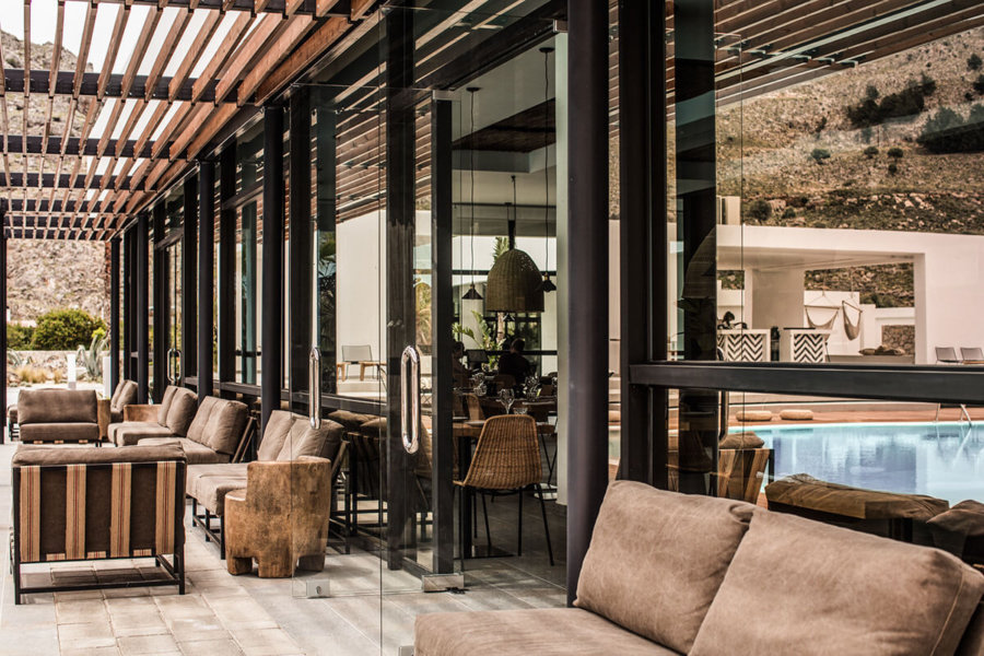 ギリシャのホテルCasa Cook Rhodesのエクステリアでのくつろぎスペースです。